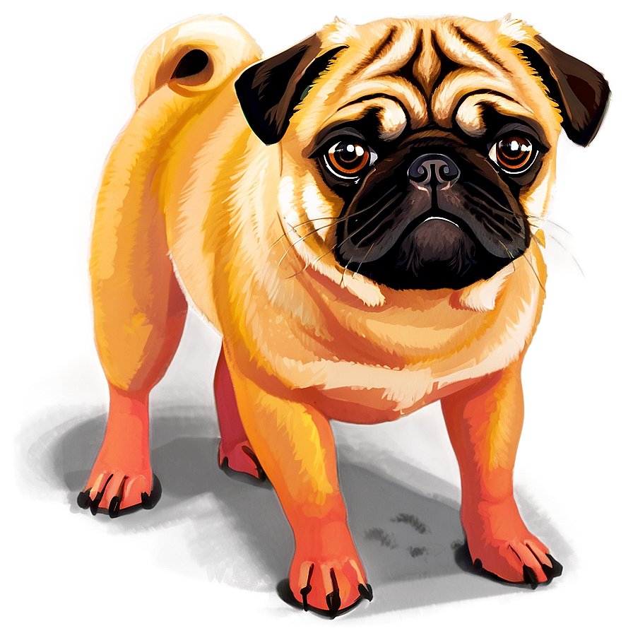 Fawn Colored Pug Png 05232024 PNG Image