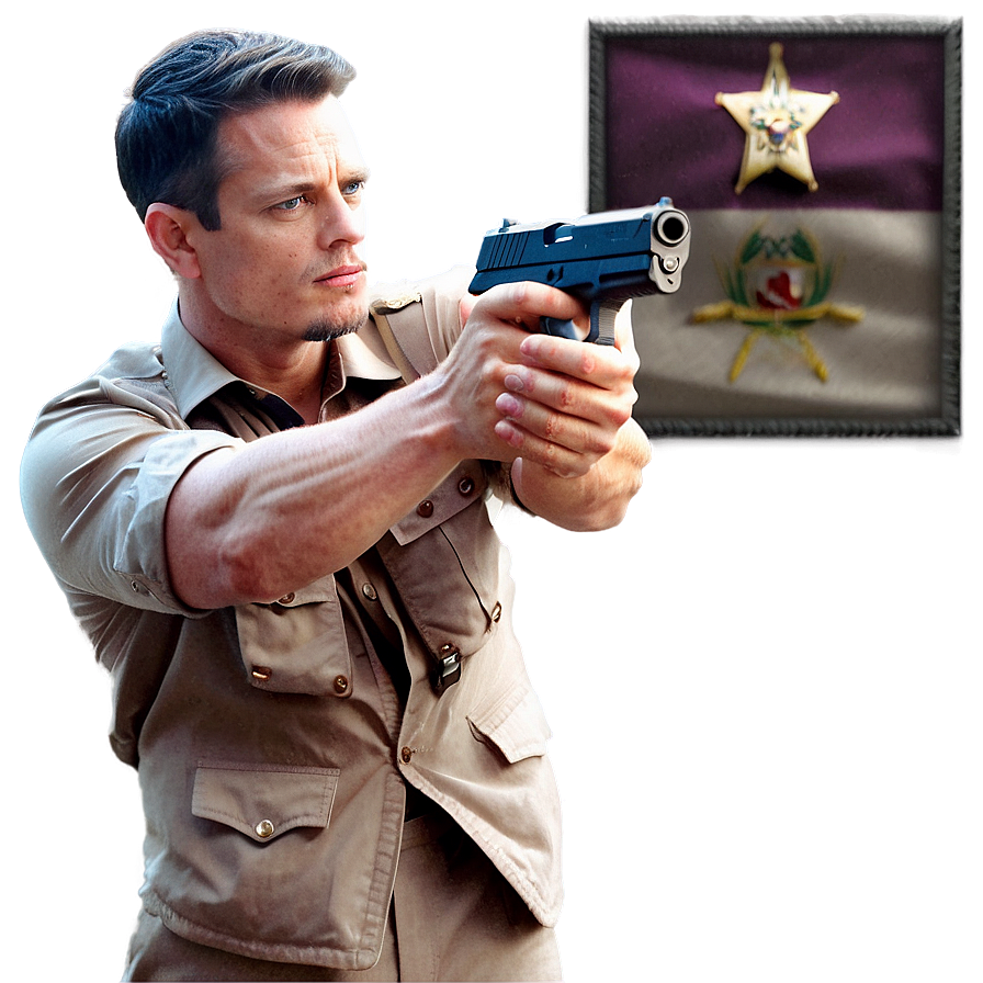 Fbi Agent In Action Png Trg PNG Image