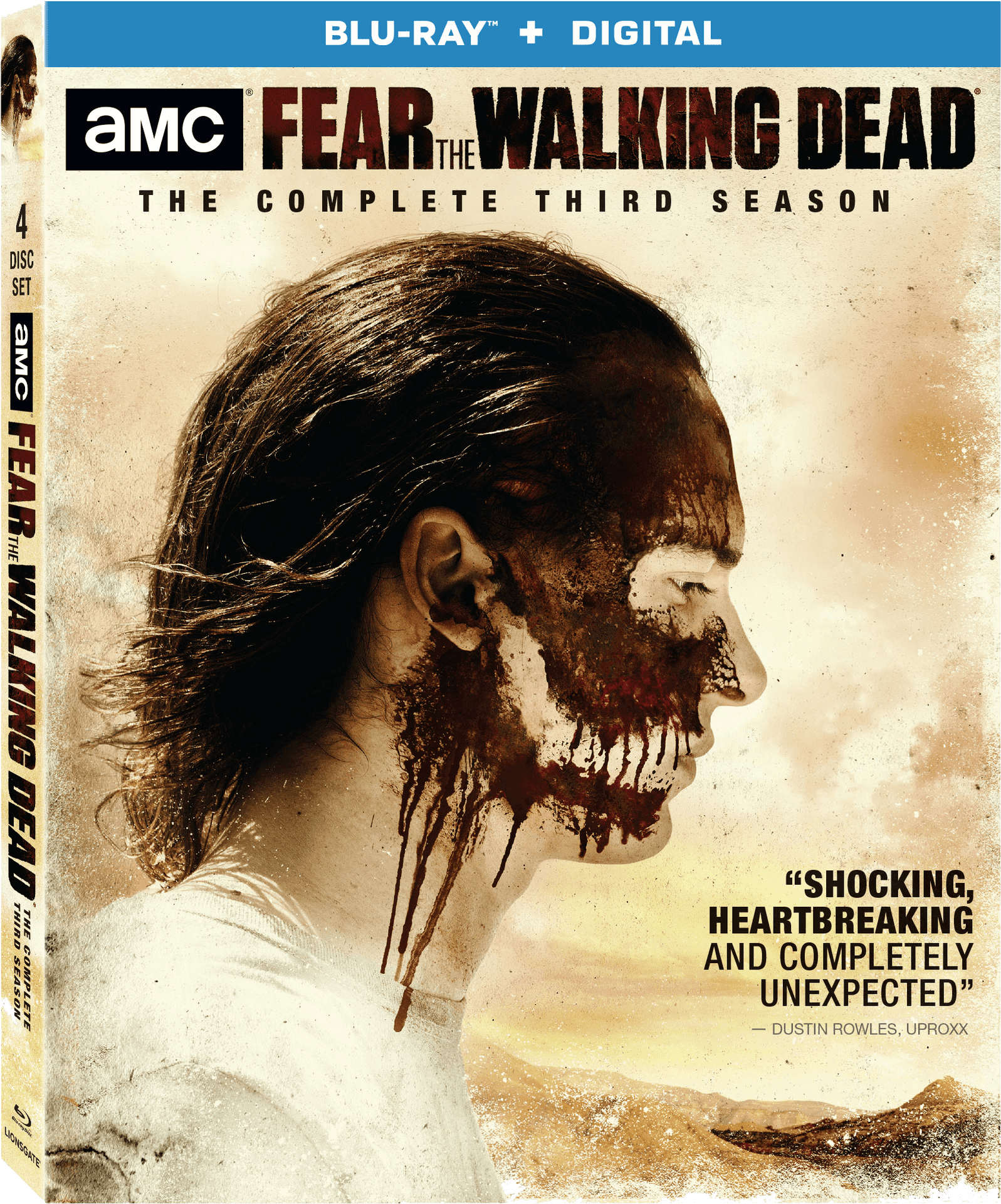 Fear The Walking Dead_ Season3_ Blu Ray Cover PNG Image