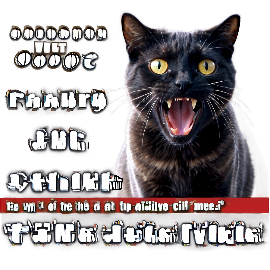 Fearful Cat Meme Png Ehv PNG Image