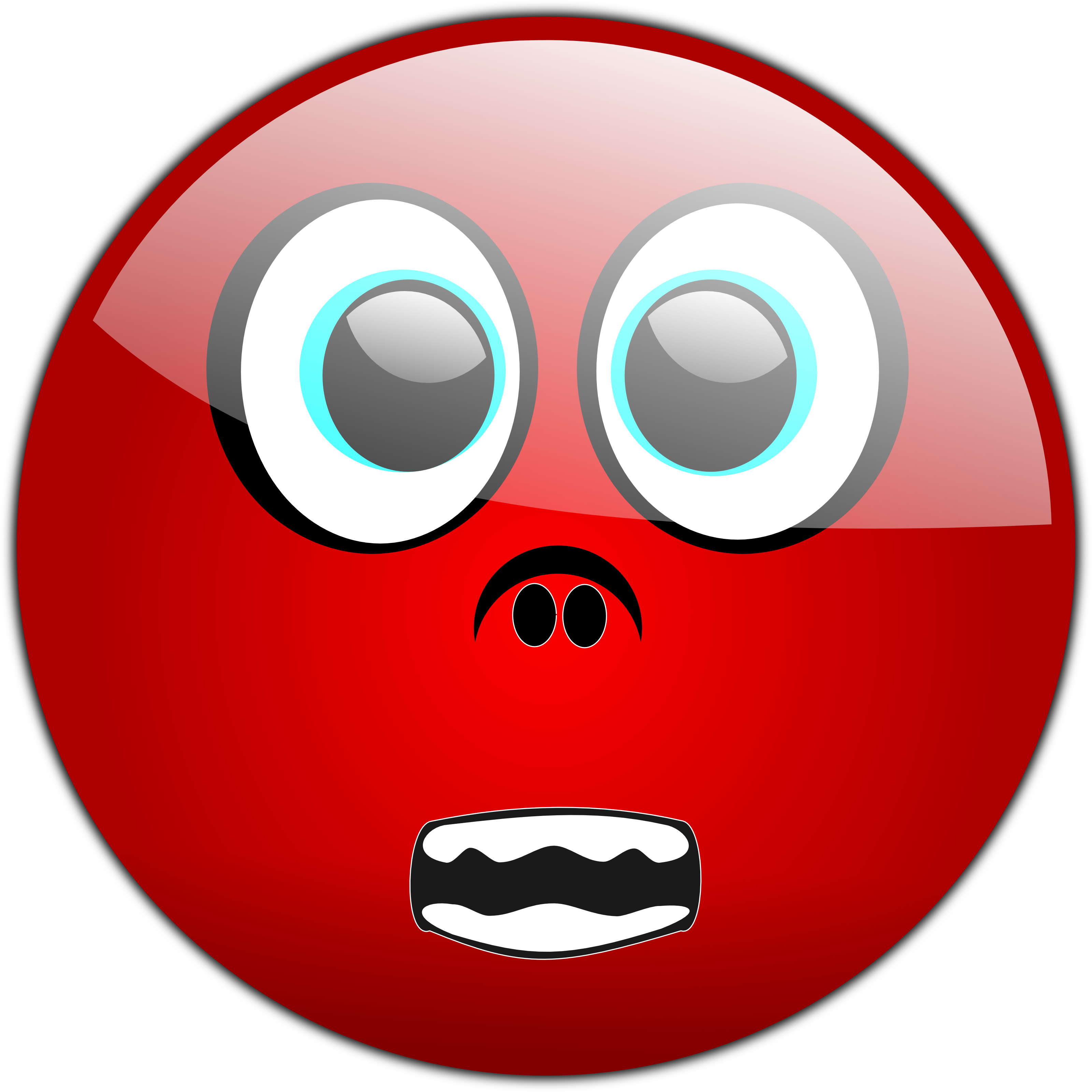 Fearful Emoji Expression PNG Image