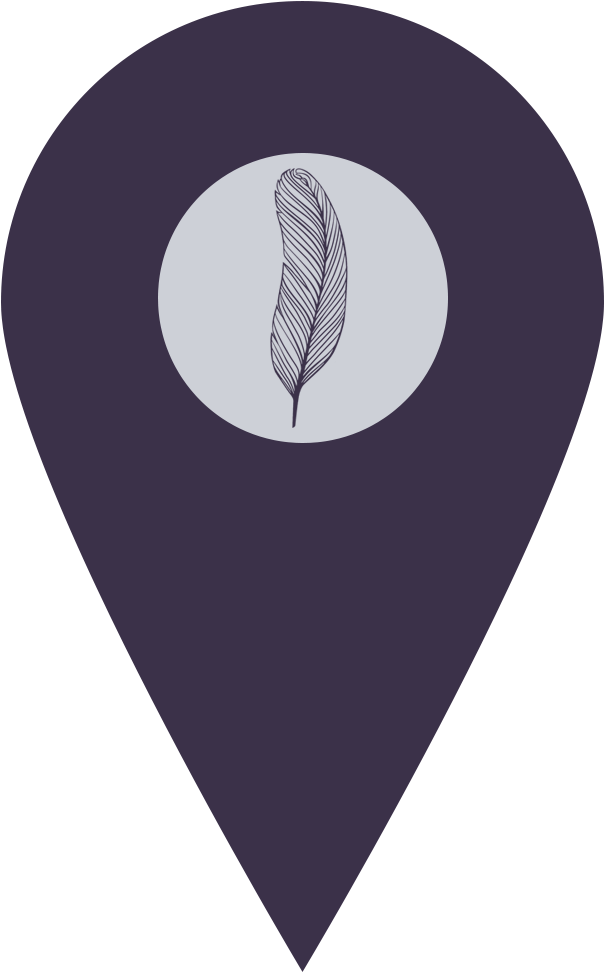 Feather Icon Map Pin PNG Image