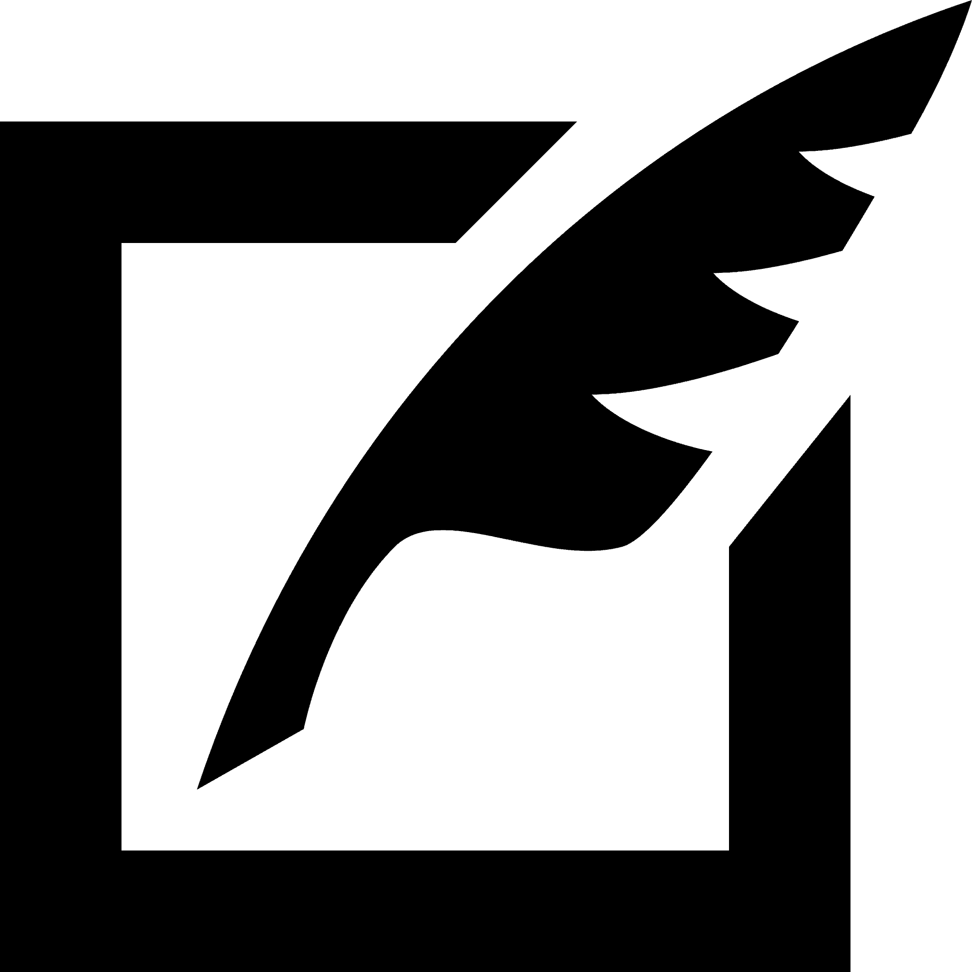 Feathered Quill Logo PNG Image