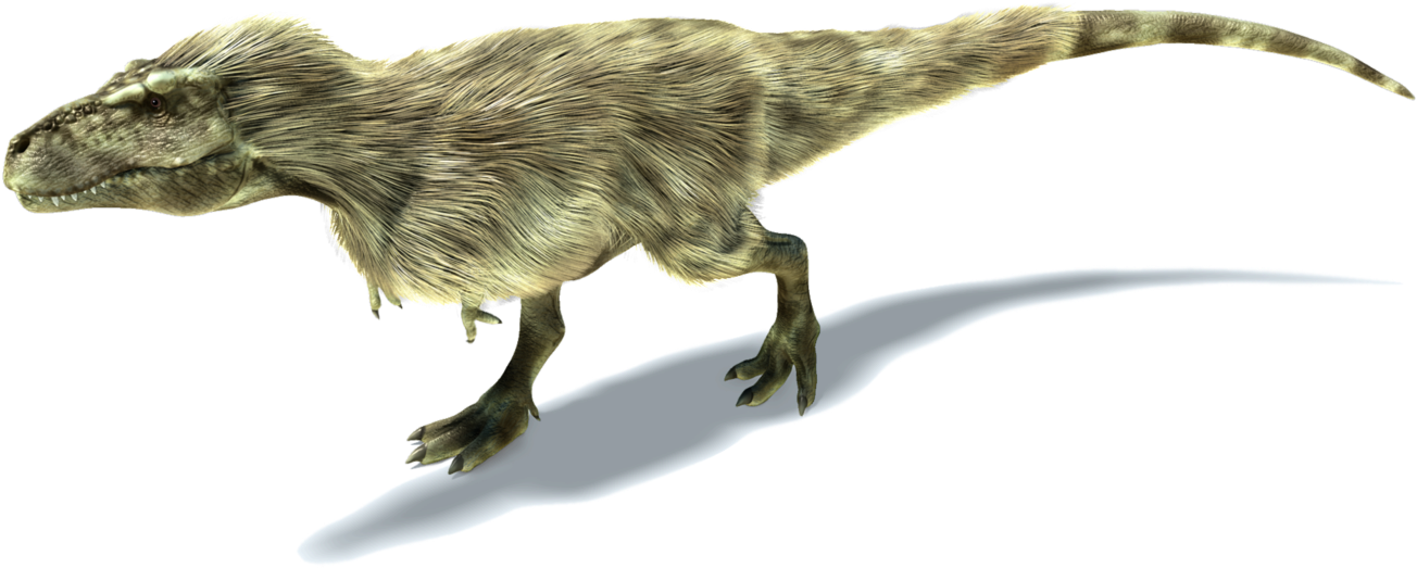 Feathered Tyrannosaurus Rex Illustration PNG Image