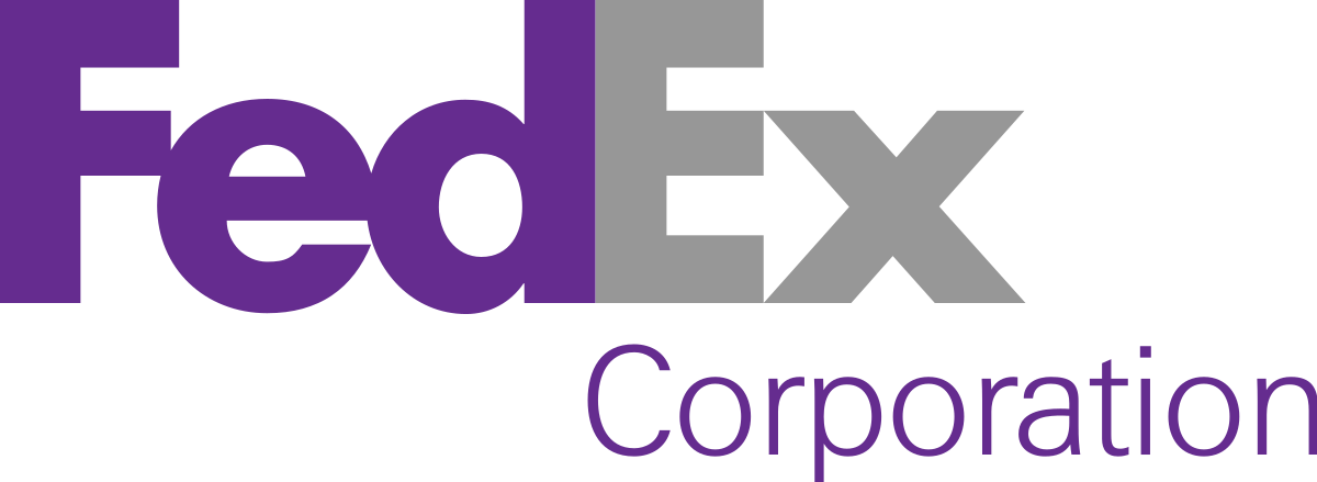 Fed Ex Corporation Logo Purple PNG Image