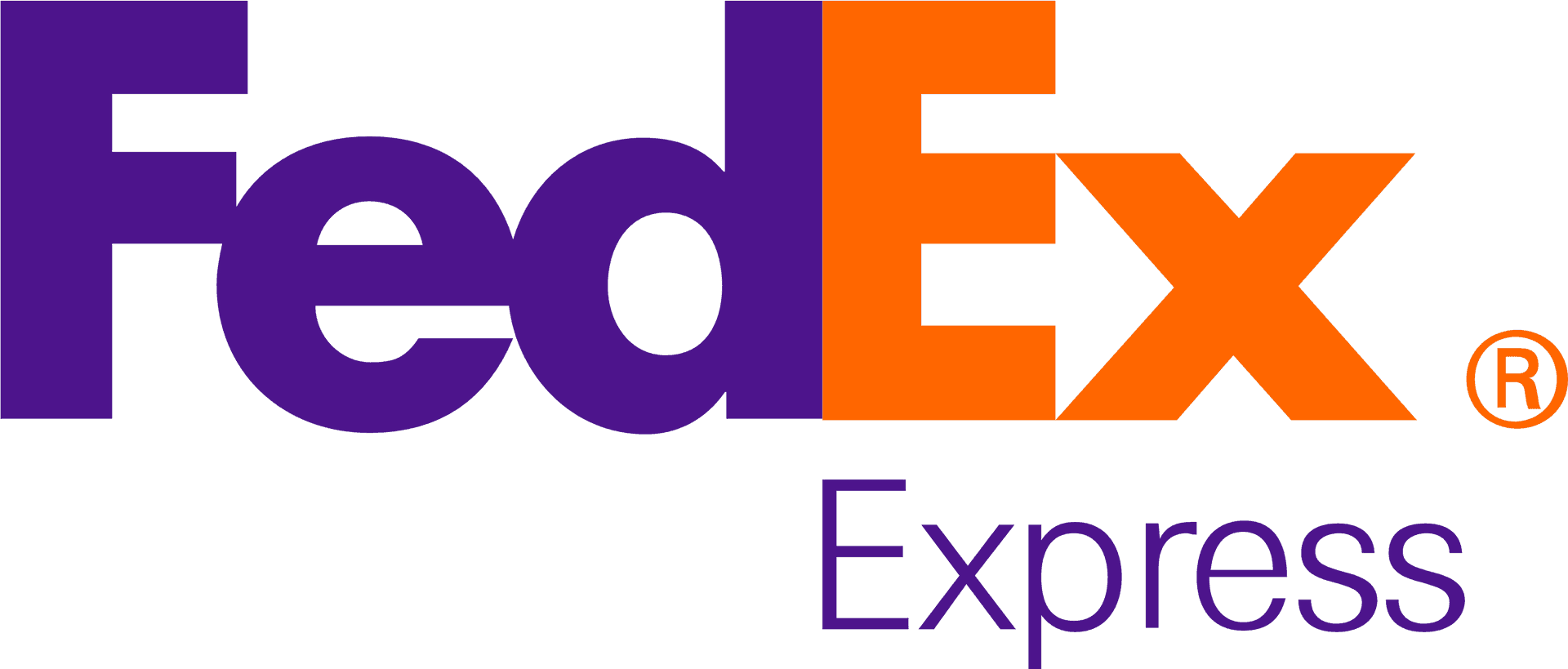 Fed Ex Express Logo Purple Orange PNG Image