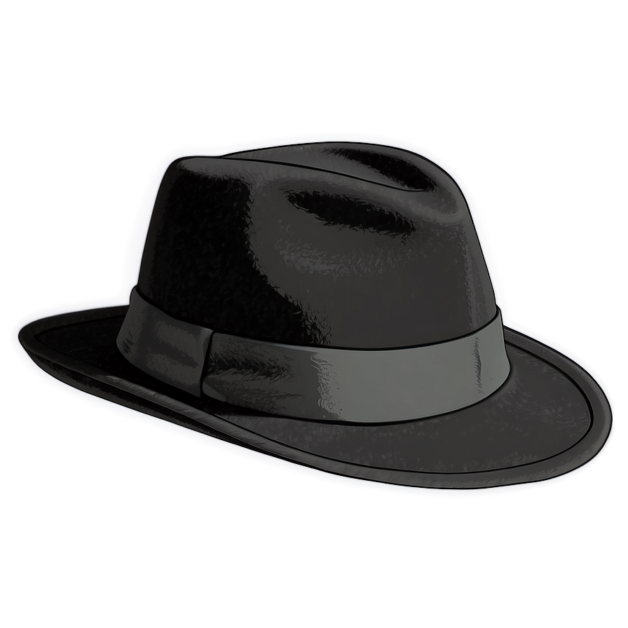 Fedora Outline Png Aqv80 PNG Image