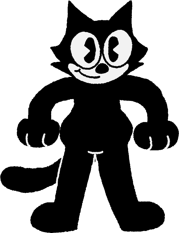 Felix The Cat Classic Pose PNG Image