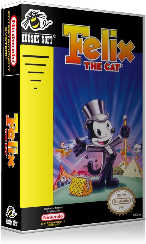 Felix The Cat N E S Game Cover PNG Image