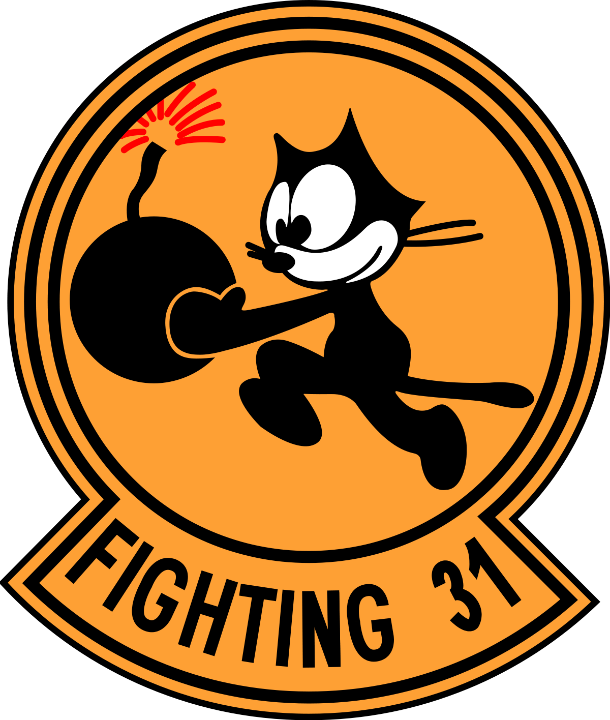 Felixthe Cat Bomb Squadron Emblem PNG Image