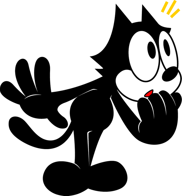 Felixthe Cat Classic Pose PNG Image