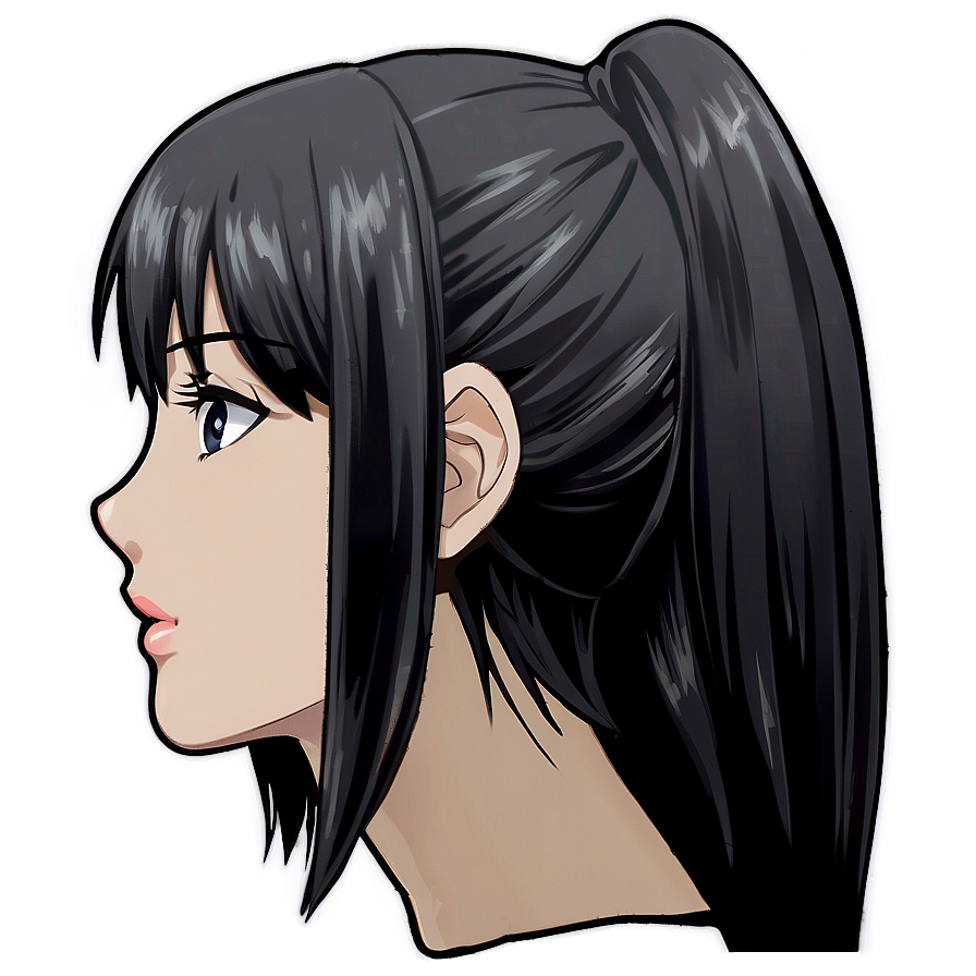 Female Anime Head Design Png Fdu34 PNG Image