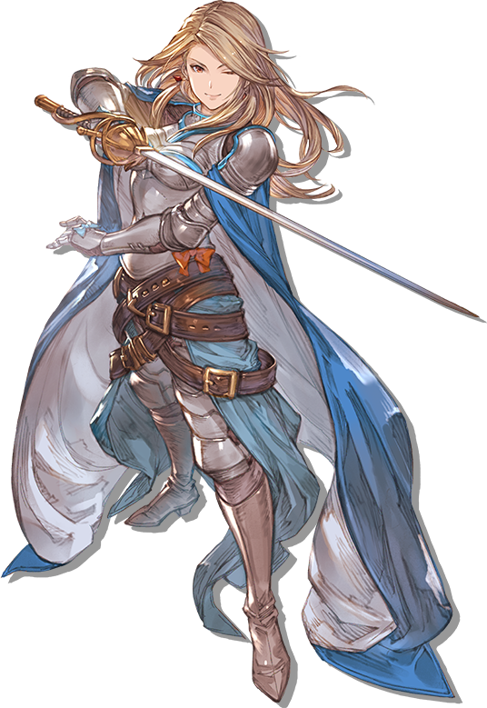 Female Knight With Sword And Cape PNG Image