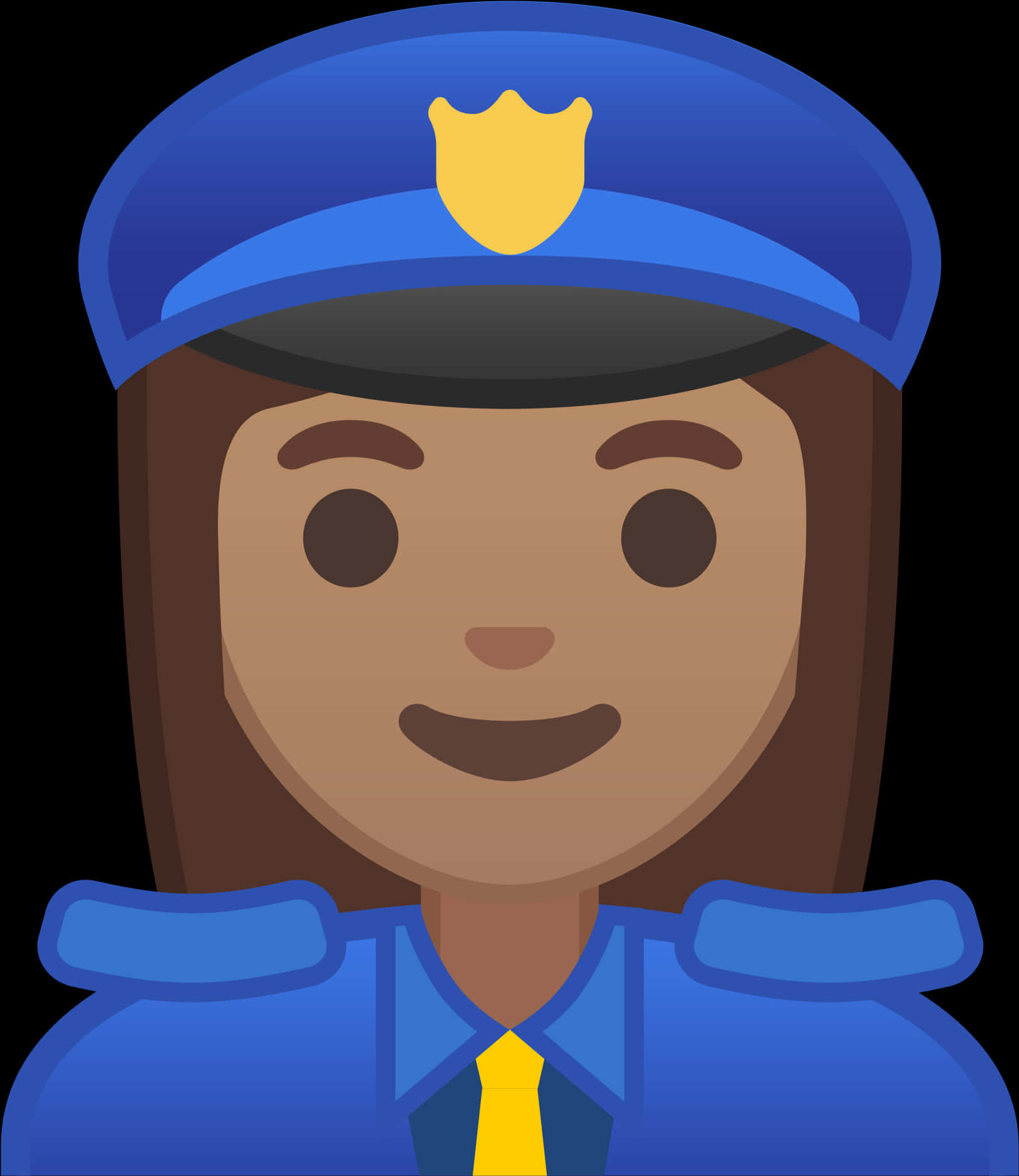 Female Police Officer Emoji PNG Image