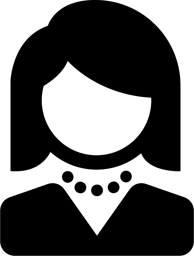 Female Silhouette Icon PNG Image