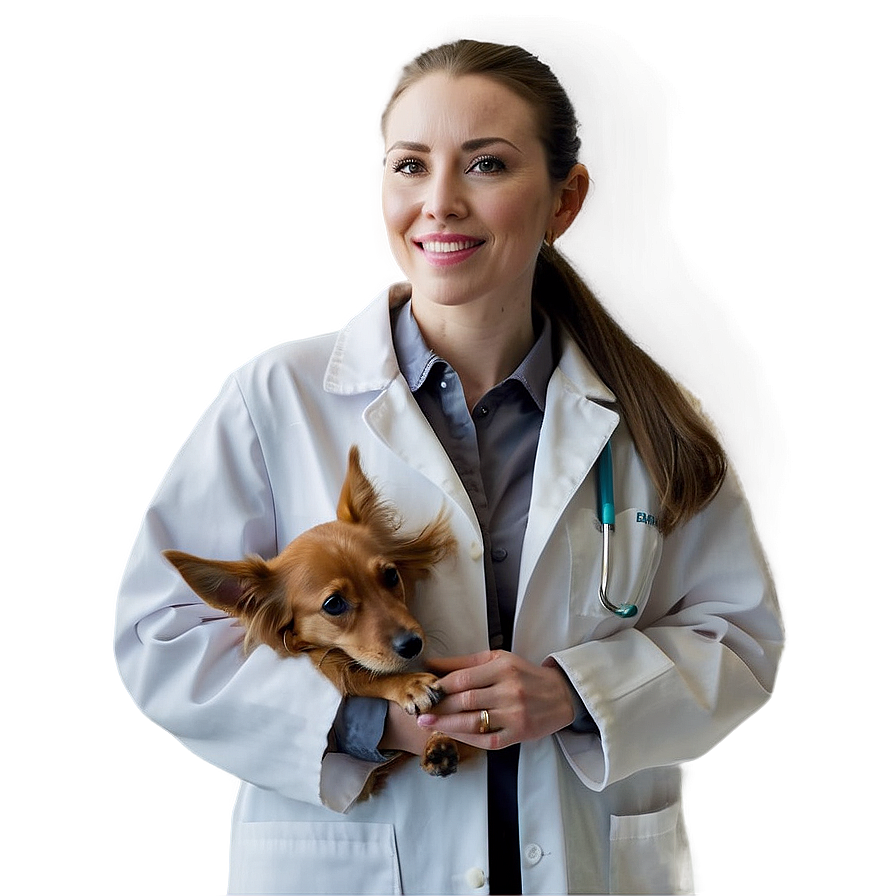 Female Veterinarian Portrait Png 06282024 PNG Image