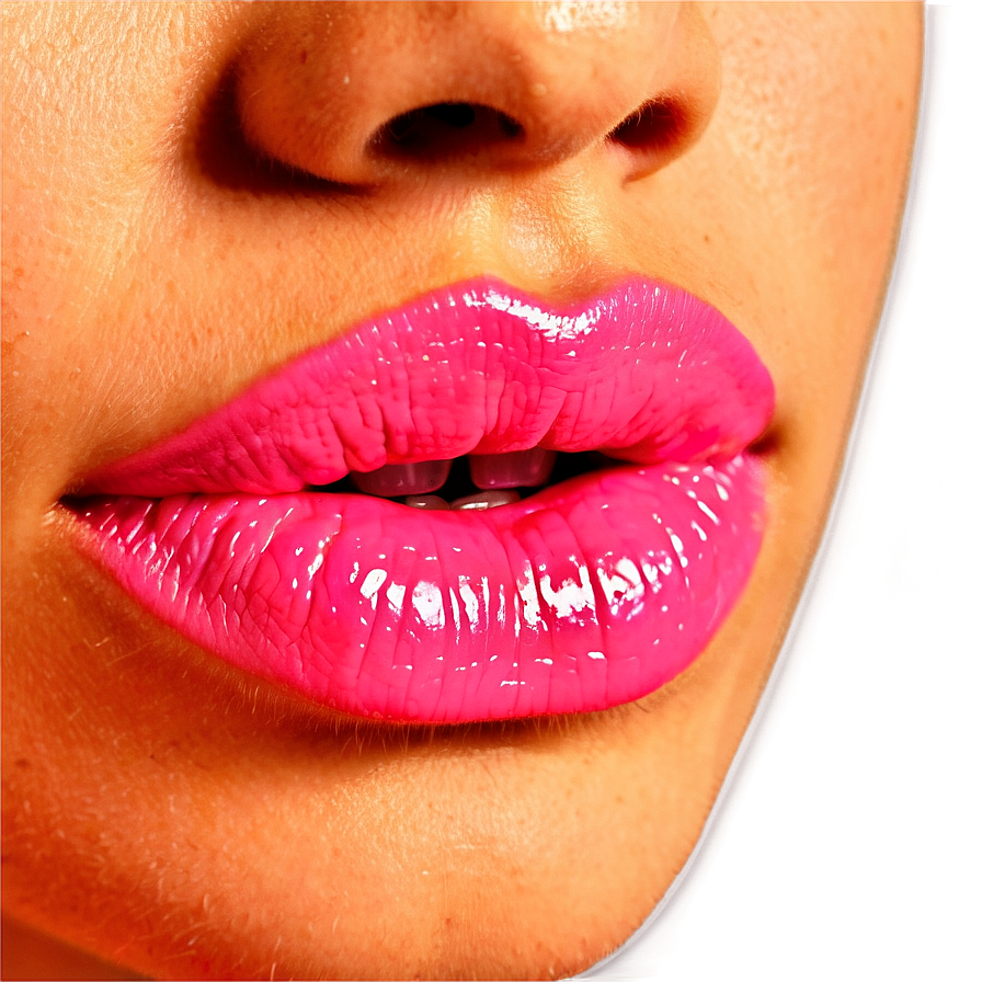 Feminine Pink Lips Png Khj PNG Image