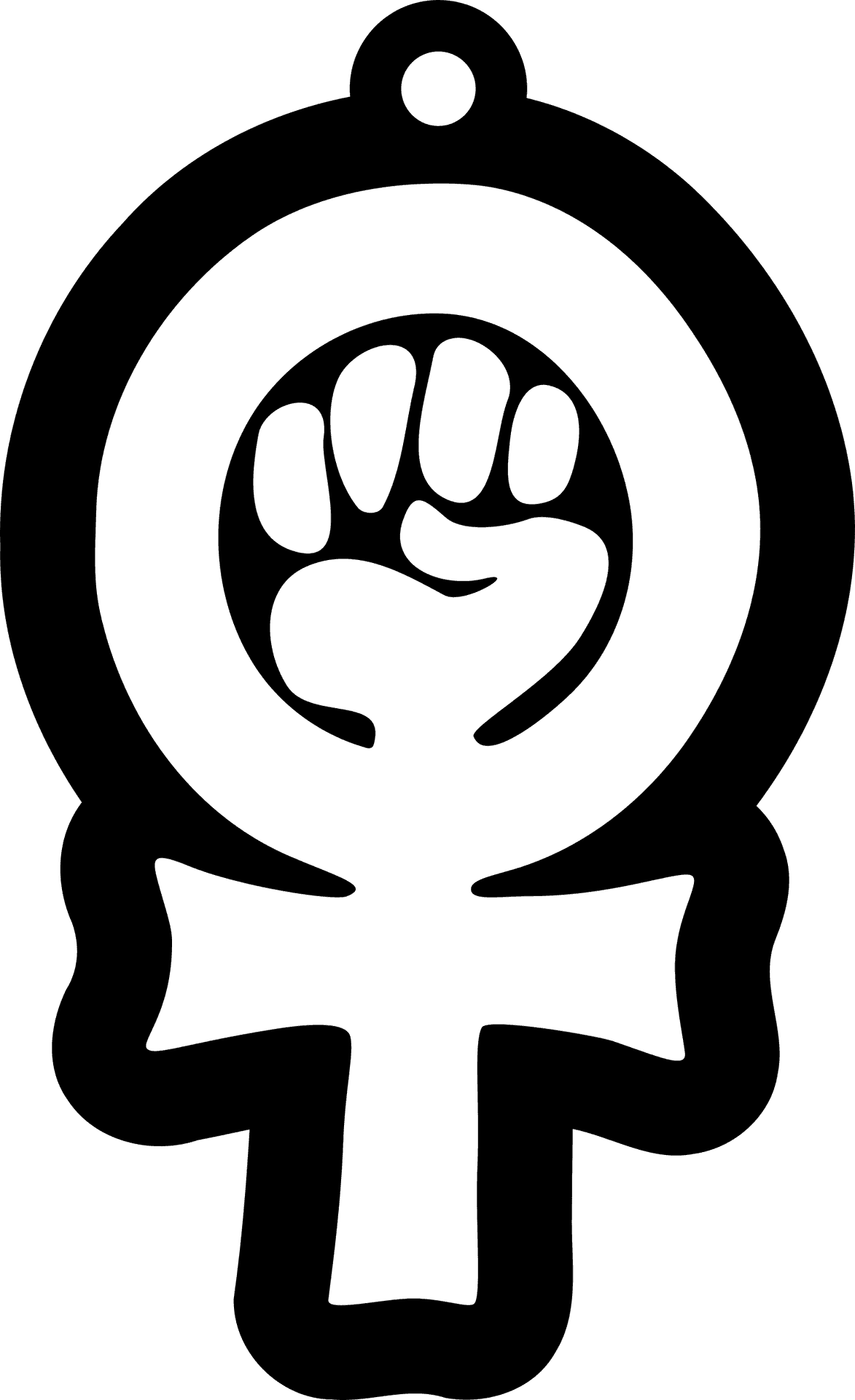 Feminist Symbolwith Fist PNG Image