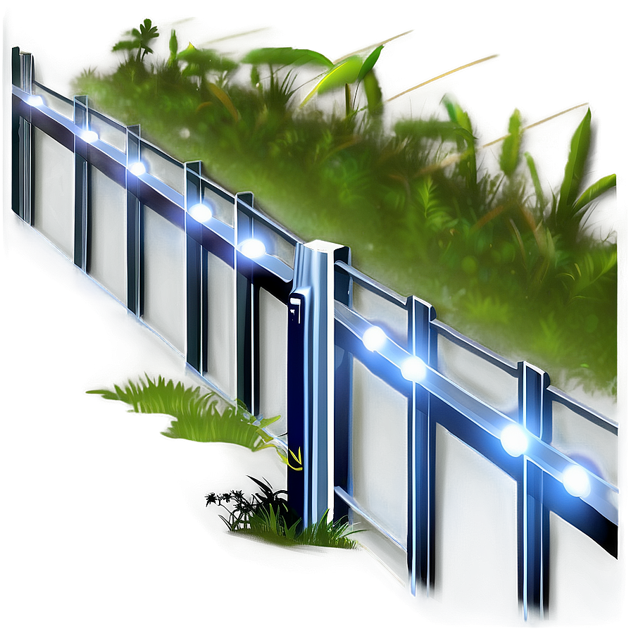 Fence With Integrated Lighting Png 7 PNG Image