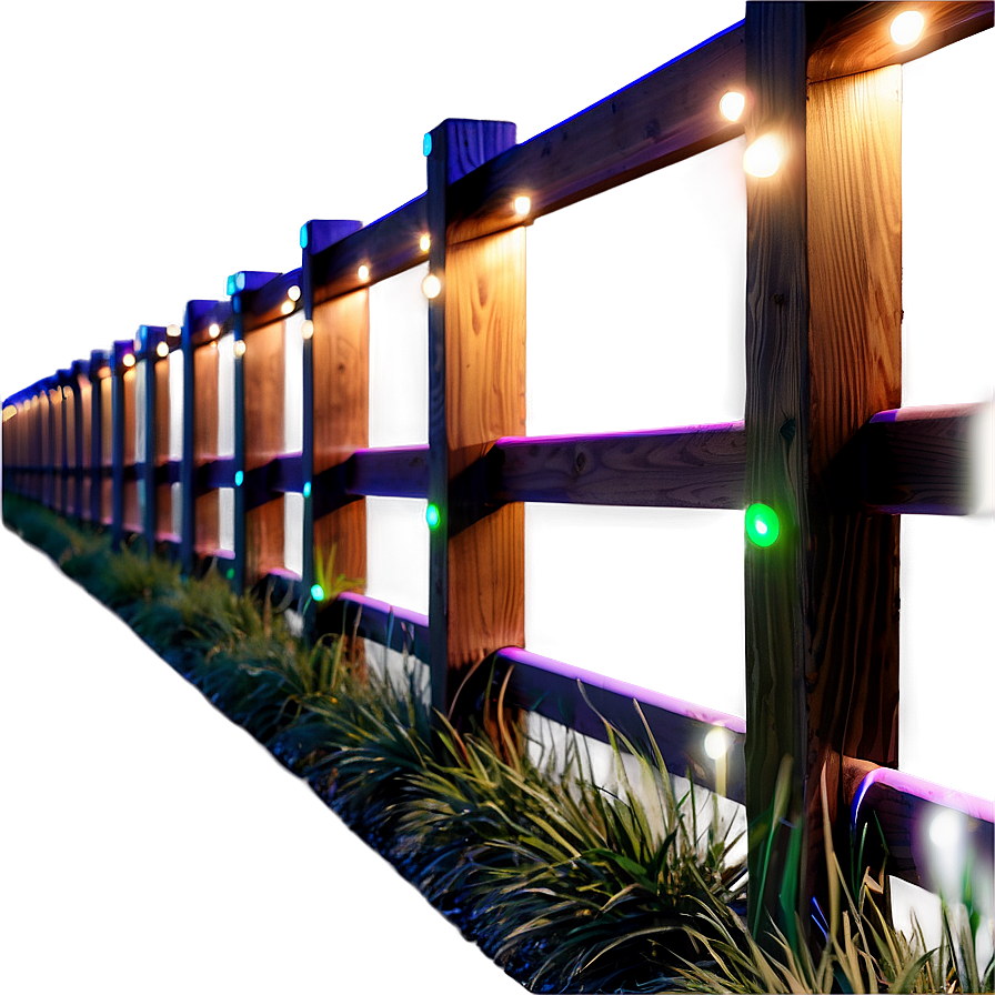 Fence With Integrated Lighting Png Eba2 PNG Image