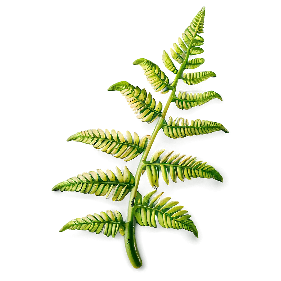 Fern Leaf Close-up Detail Png Fcw89 PNG Image