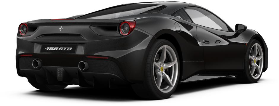 Ferrari488 G T B Rear View PNG Image