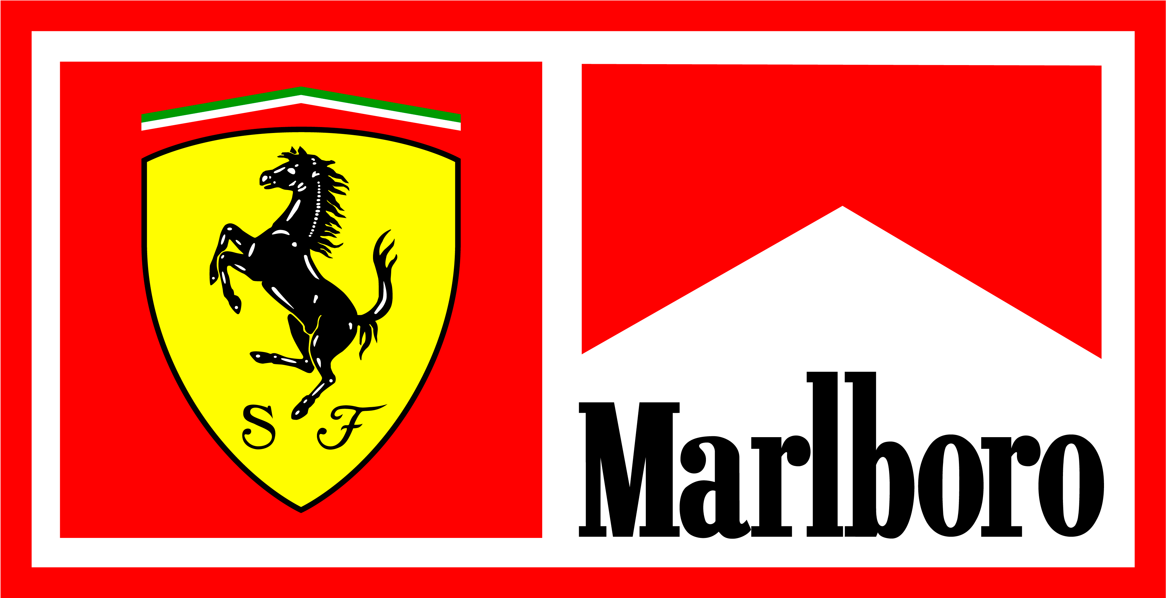 Ferrariand Marlboro Logos PNG Image