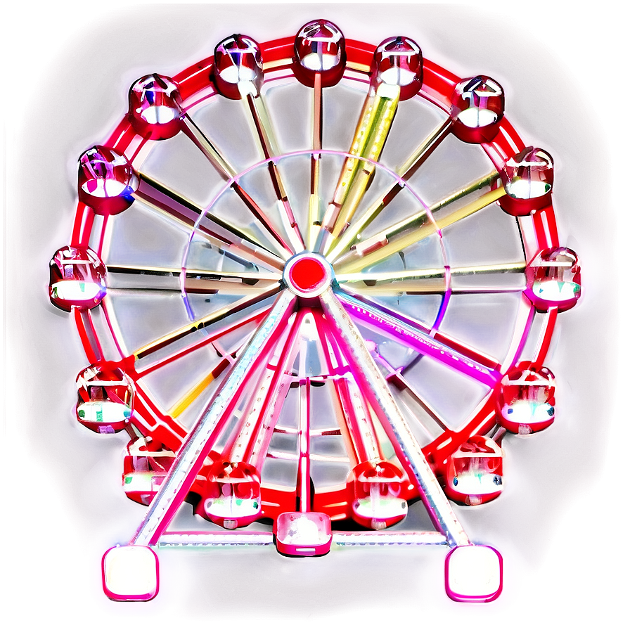 Ferris Wheel Neon Sign Png Uen65 PNG Image