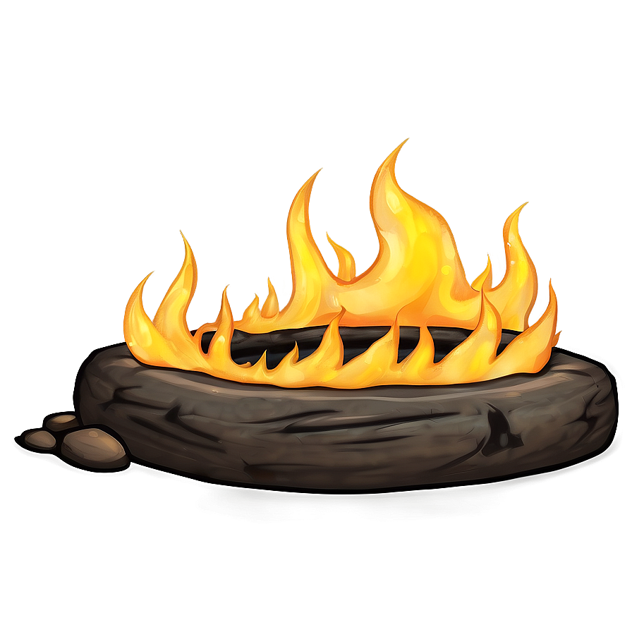 Fervent Fire Circle Art Png Xse PNG Image