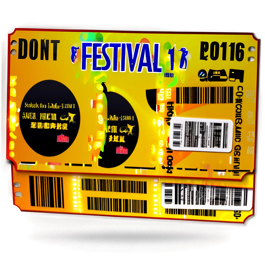 Festival Entry Ticket Png Hub6 PNG Image