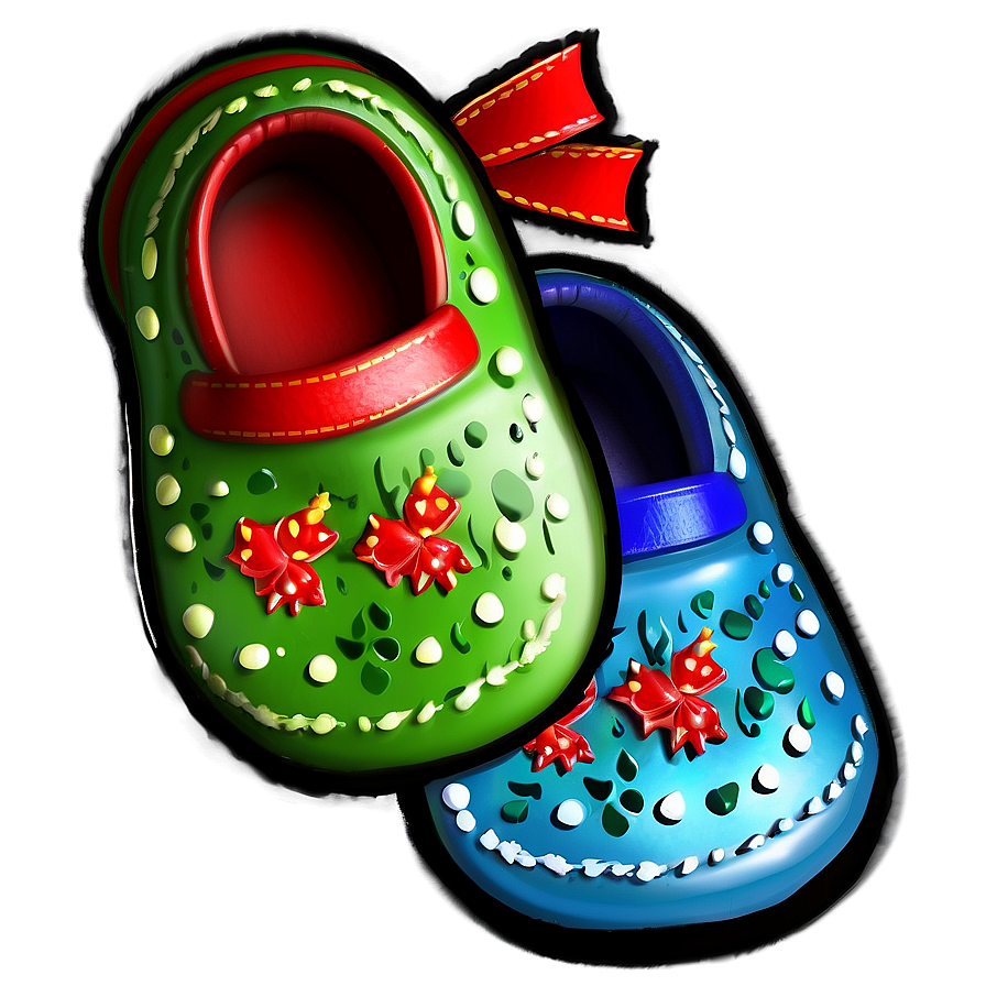 Festive Baby Shoes Png 06262024 PNG Image