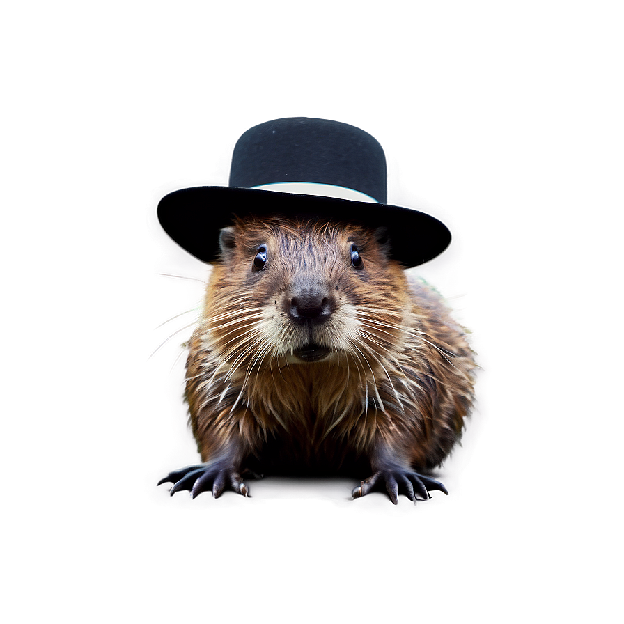 Festive Beaver With Hat Png Fnc85 PNG Image