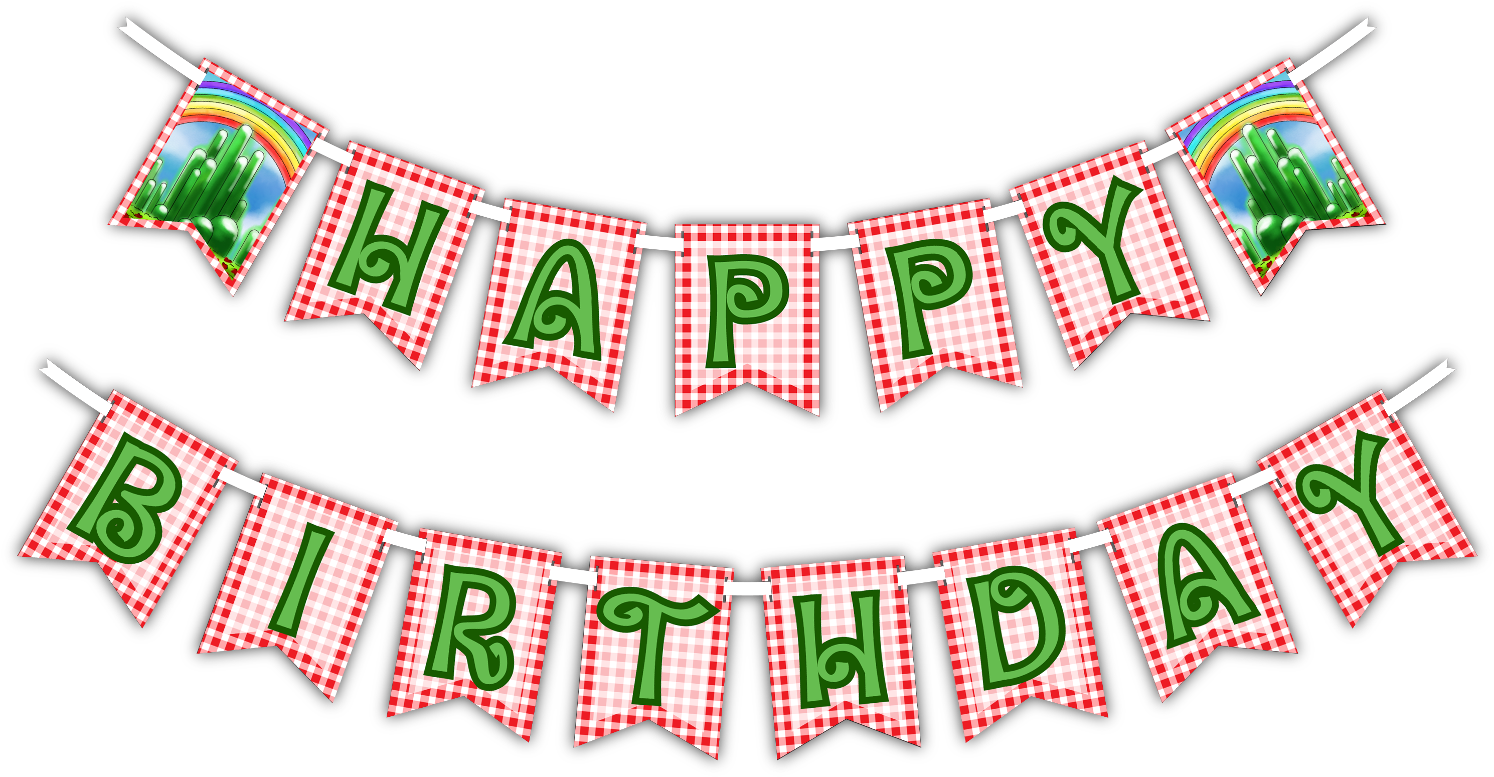 Festive Birthday Banner PNG Image