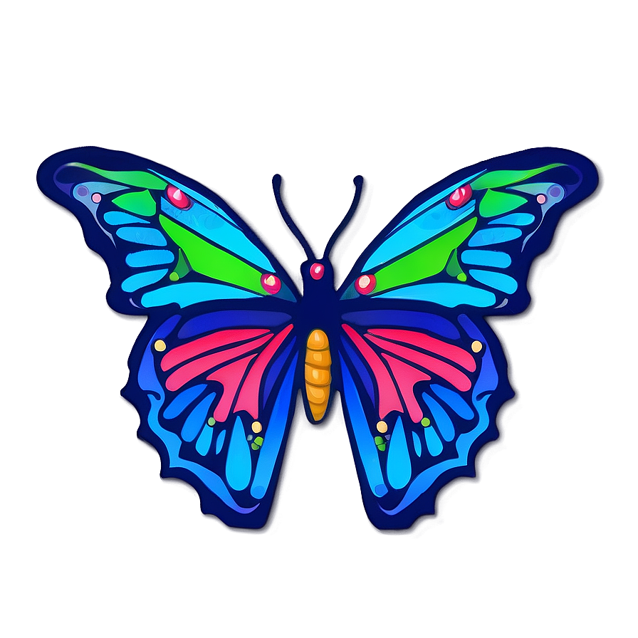 Festive Butterfly Outline Png 30 PNG Image