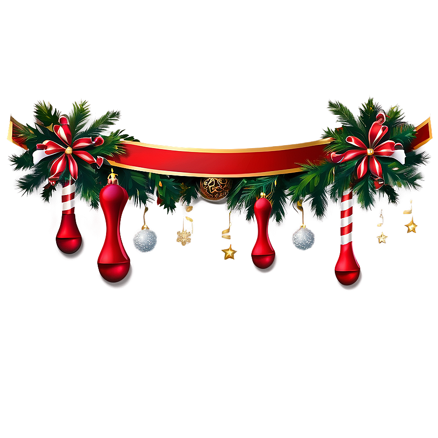 Festive Christmas Banners Png Cgq PNG Image