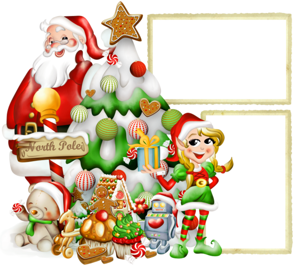 Festive Christmas Celebration Clipart PNG Image