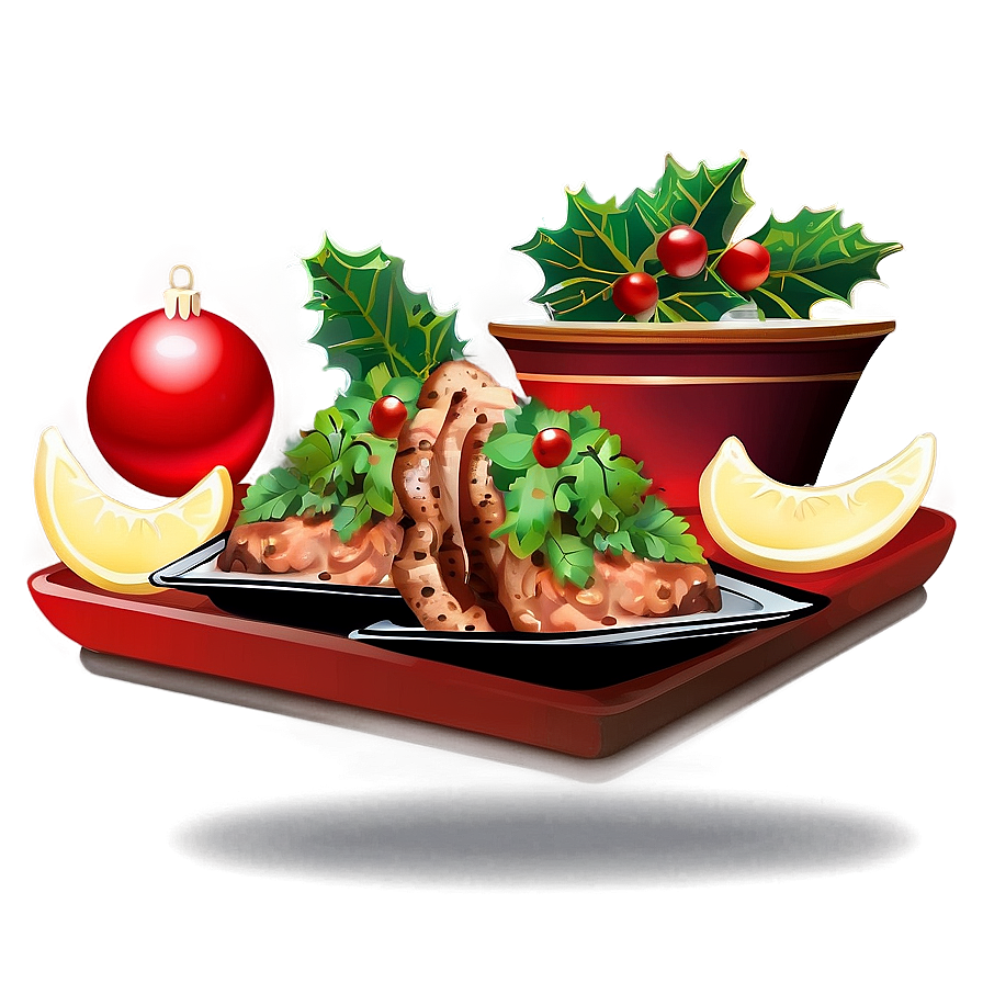 Festive Christmas Eve Dinner Png Prn PNG Image