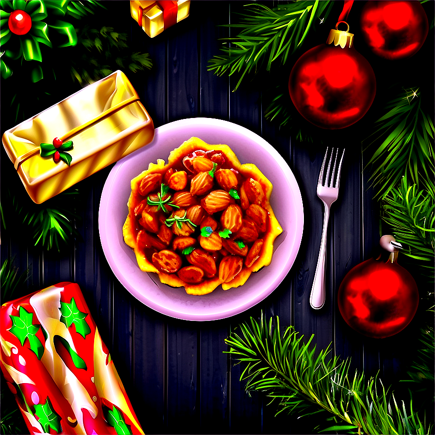 Festive Christmas Eve Dinner Png Vfl PNG Image