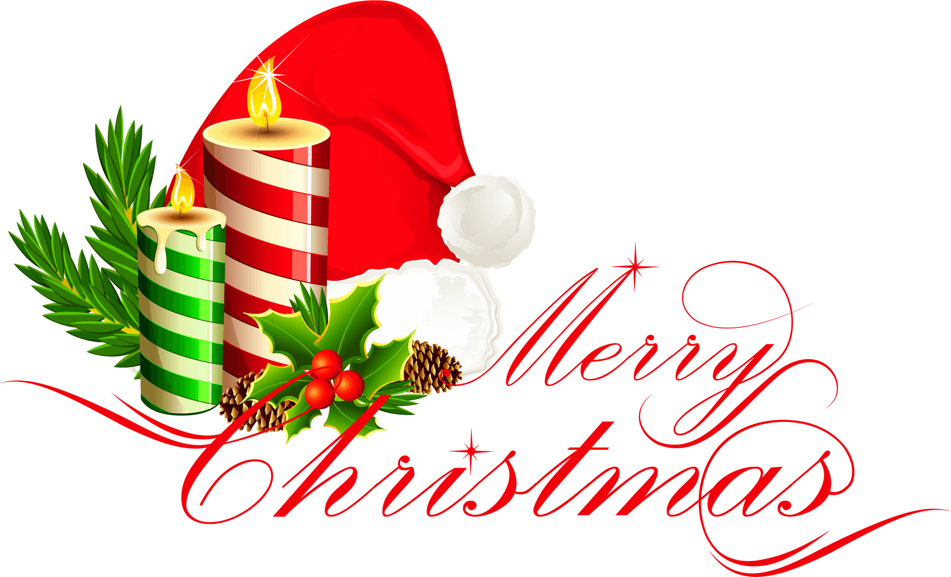 Festive Christmas Greeting PNG Image