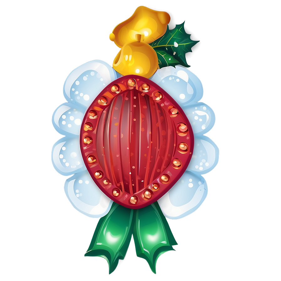 Festive Christmas Hair Clip Png 06132024 PNG Image