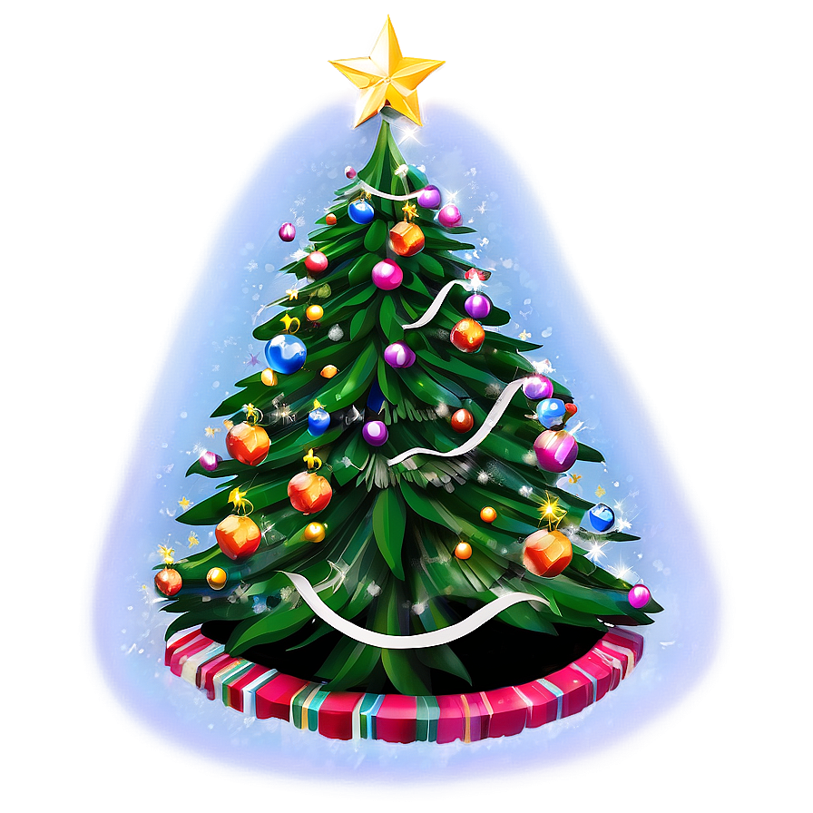 Festive Christmas Tree Png Xrj4 PNG Image