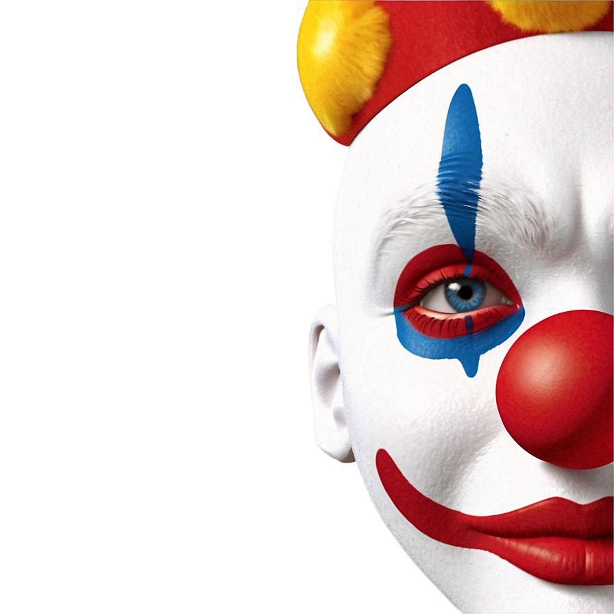 Festive Clown Face Design Png Qkq27 PNG Image