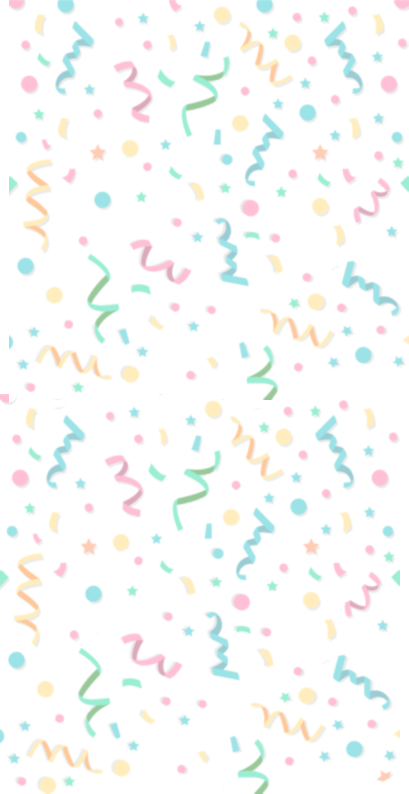 Festive Confetti Birthday Background PNG Image