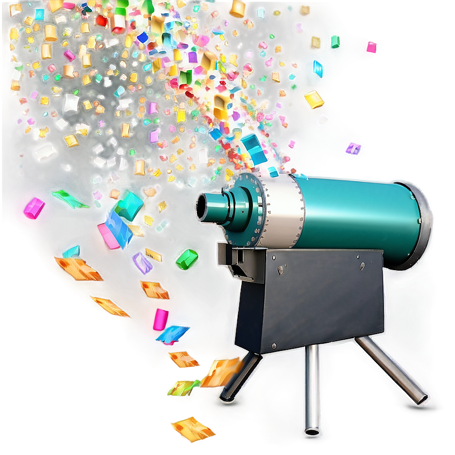 Festive Confetti Cannon Explosion Png Ygq PNG Image