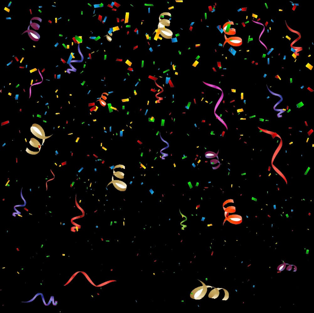 Festive Confetti Celebration PNG Image