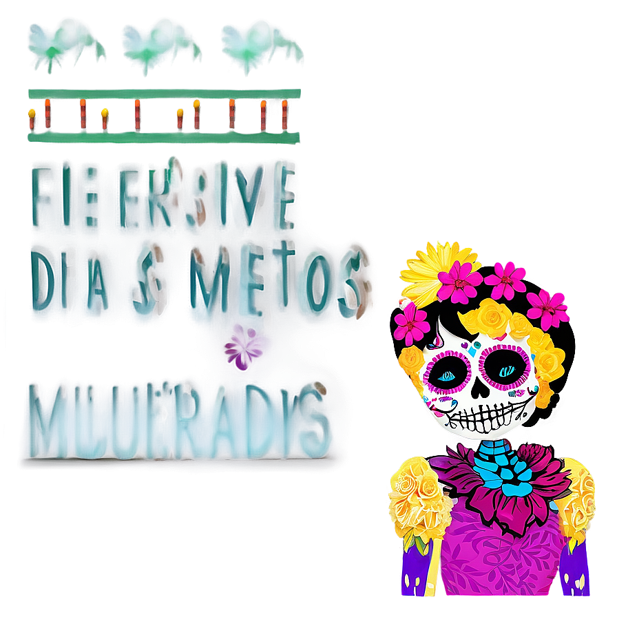 Festive Dia De Los Muertos Parade Png 13 PNG Image