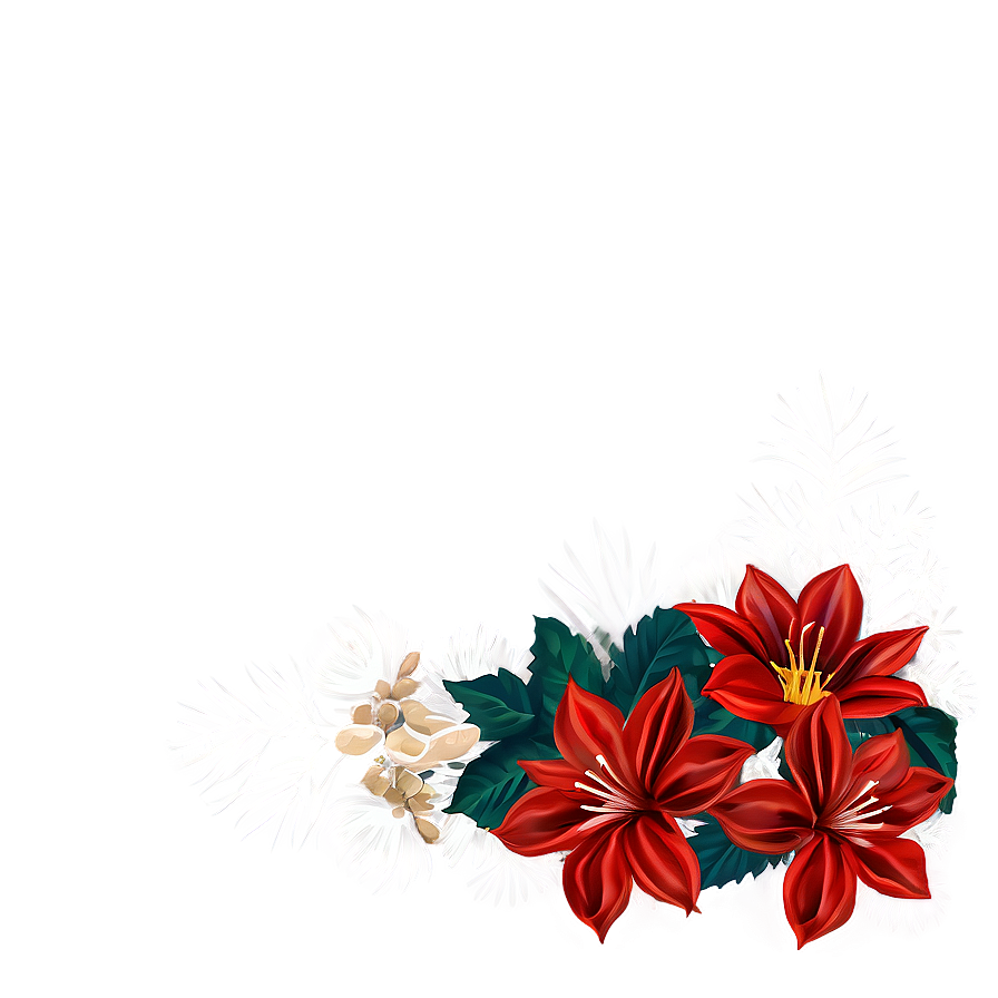 Festive Flower Frame Png 05252024 PNG Image