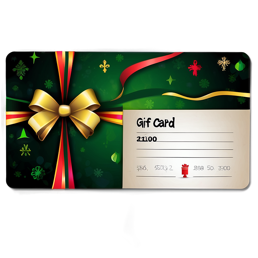 Festive Gift Card Png 36 PNG Image