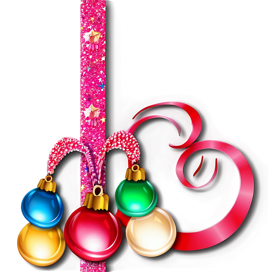 Festive Glitter Line Decoration Png 06272024 PNG Image