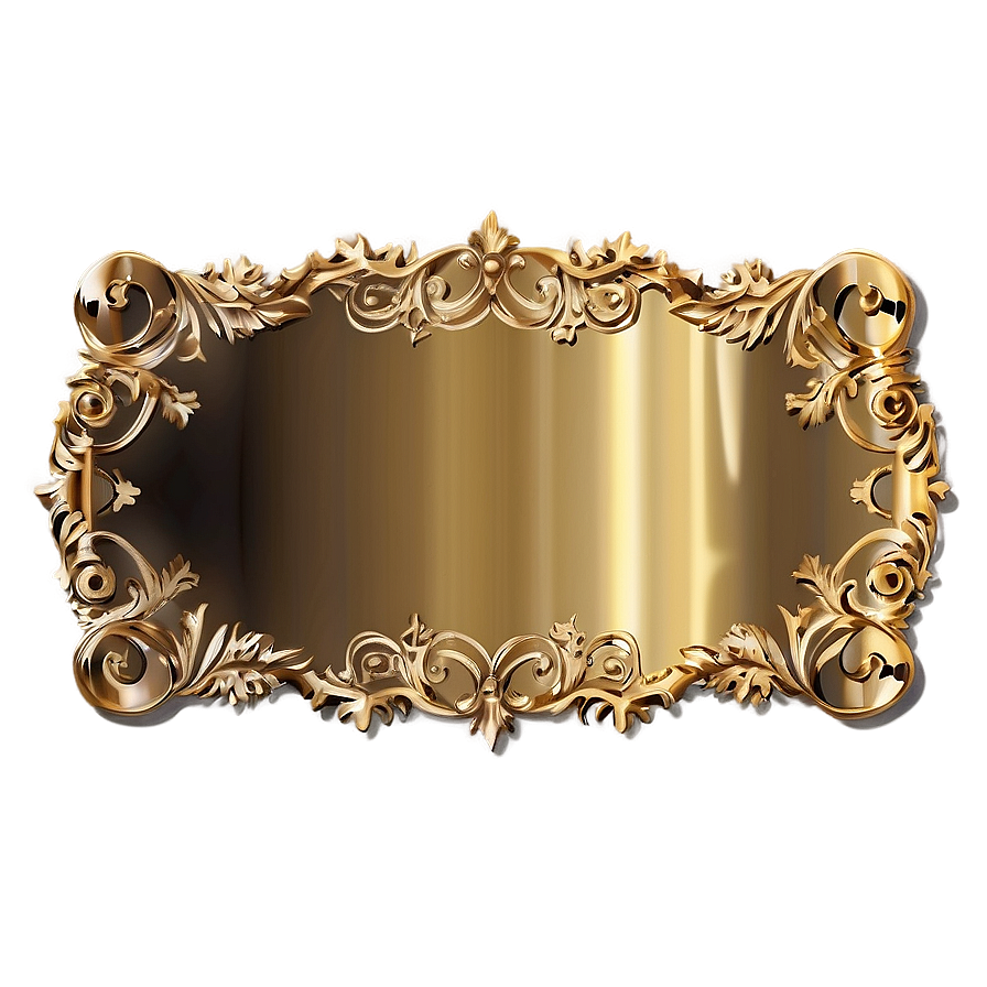 Festive Gold Plate Png Efr PNG Image